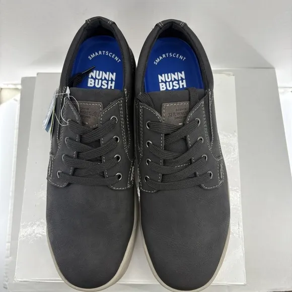 Nunn Bush Tour Canvas Plain‎ Toe Sneakers, Black, Men's 10M