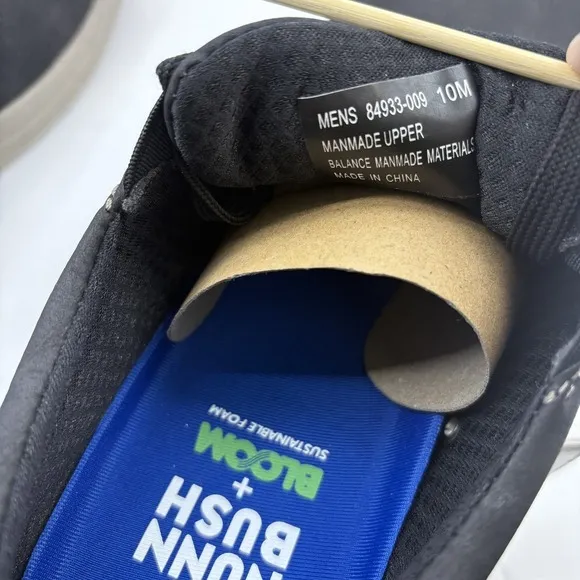 Nunn Bush Tour Canvas Plain‎ Toe Sneakers, Black, Men's 10M