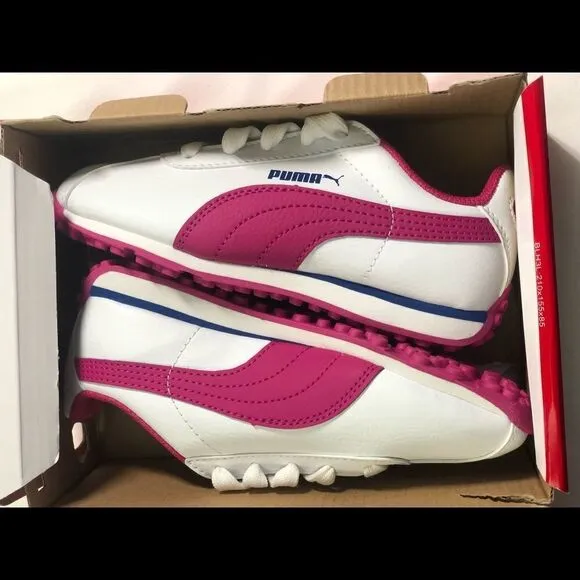 NWB Puma Turin ps white ultra magenta sneakers 12C