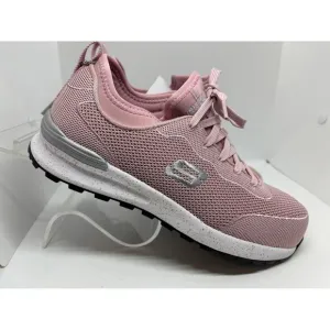 NWB SKECHERS For Work Memory Foam NM Comp Toe Sneakers Shoes Pink 8 Balran