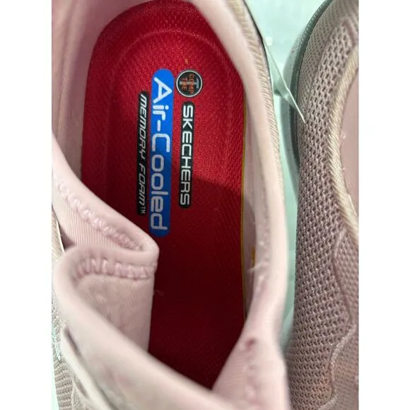 NWB SKECHERS For Work Memory Foam NM Comp Toe Sneakers Shoes Pink 8 Balran