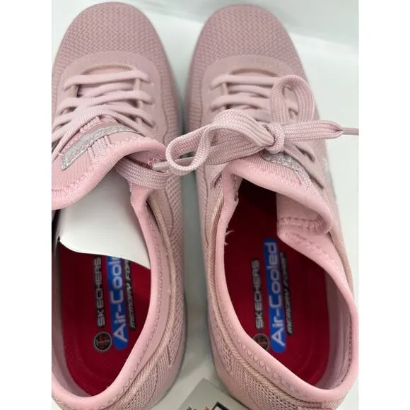 NWB SKECHERS For Work Memory Foam NM Comp Toe Sneakers Shoes Pink 8 Balran
