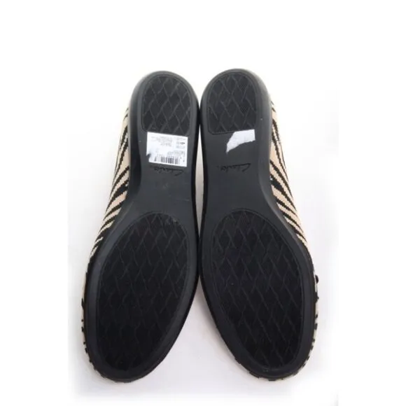 NWOB clarks carly hope ballet flats slip on animal print cloudsteppers Shoes 9M