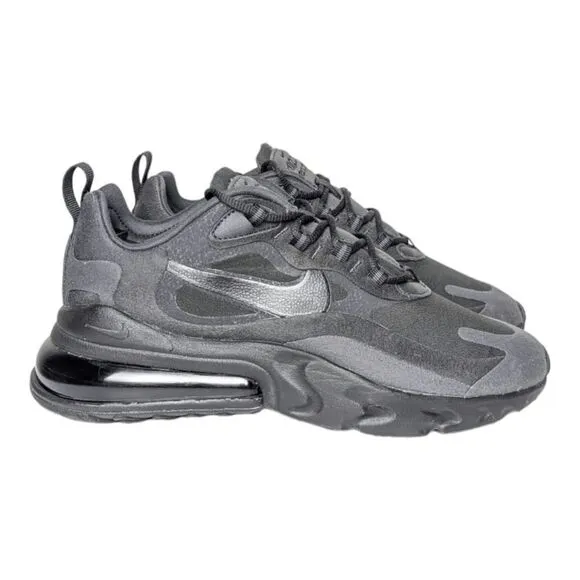 NWOB NIKE Air Max 270 React 'Triple Black' Running Shoes Size 8.5