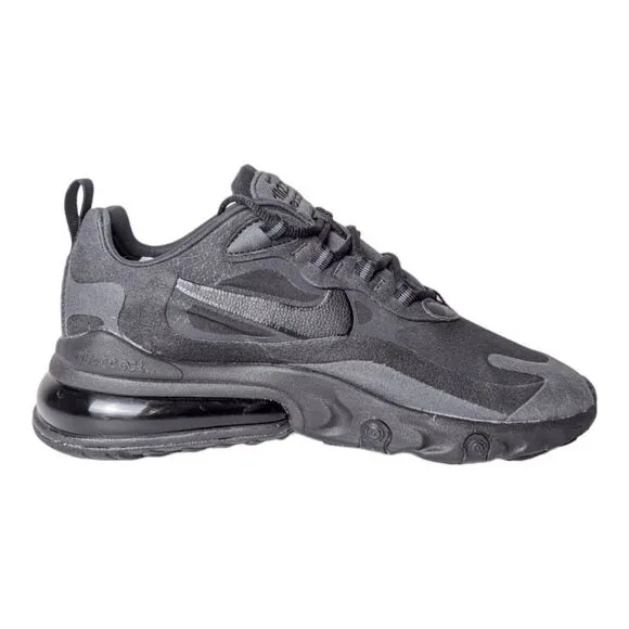 NWOB NIKE Air Max 270 React 'Triple Black' Running Shoes Size 8.5