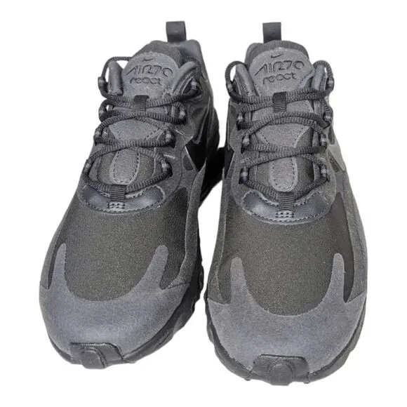NWOB NIKE Air Max 270 React 'Triple Black' Running Shoes Size 8.5