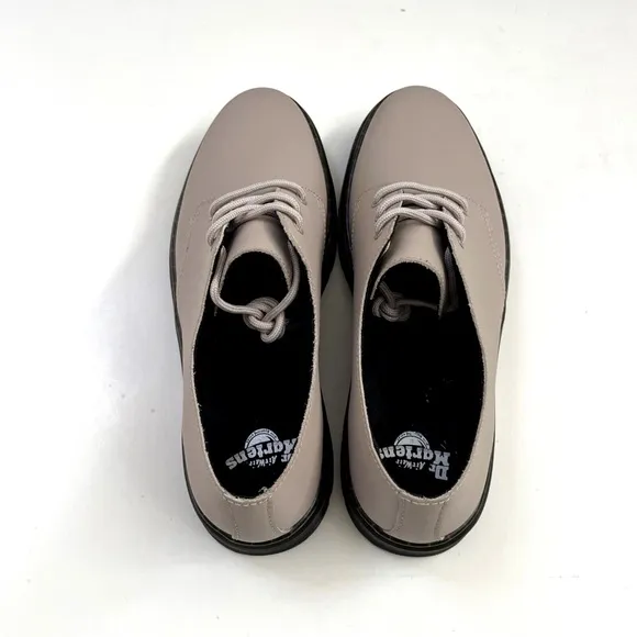 NWOB Original DR. MARTENS ZAVALA LO OXFORD Shoes Leather Size 10 Taupe Women's
