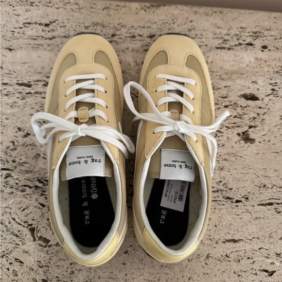 NWOB rag &amp; bone Yellow Retro Runner SlimSneakers. MSRP $245