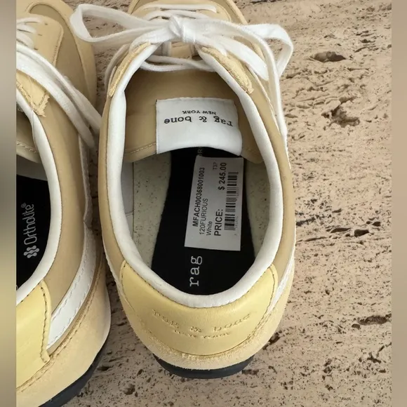 NWOB rag &amp; bone Yellow Retro Runner SlimSneakers. MSRP $245