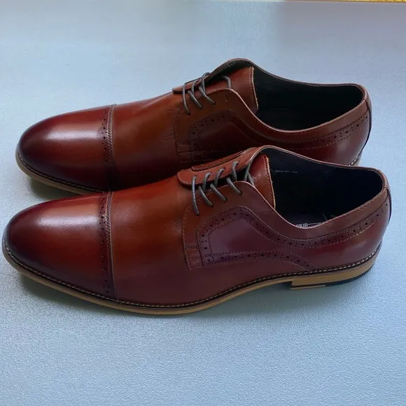 NWOB Stacy Adams Men’s Dickinson Cap-Toe Oxford Dress Shoes Size 15W.