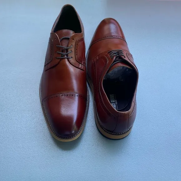 NWOB Stacy Adams Men’s Dickinson Cap-Toe Oxford Dress Shoes Size 15W.