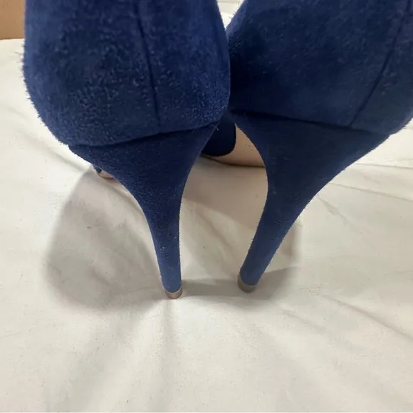 NWOB Stuart Weitzman Stanton 90 Blue Suede Pump reg‎ $435 size 4.5