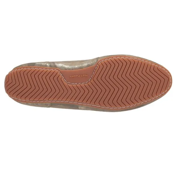 Nwot Hush Puppies Women's Cora Loafer Slip On Camo Metallic Suede Us11