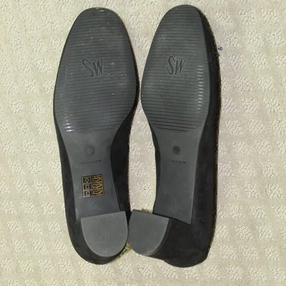 NWOT Stuart Weitzman Women's Size 9W Black Suede 2&quot; Pumps with Dust Bag