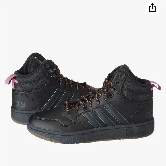 NWT adidas Mens Hoops 3.0 Mid Gym Basketball Shoes Black