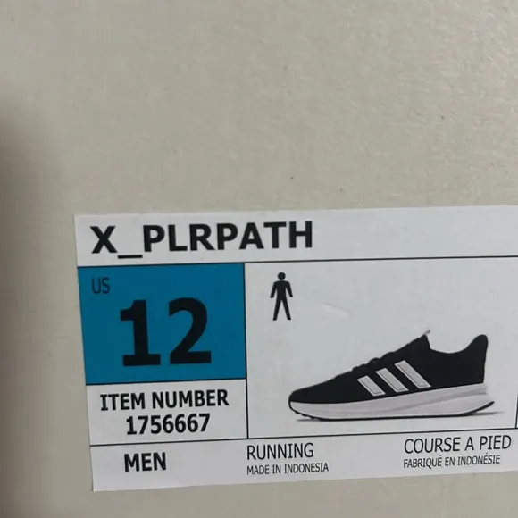 NWT Adidas Men’s X_PLRPath Running shoes size 11, 9, 12 Black