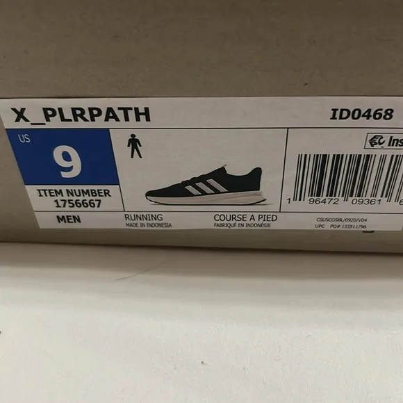 NWT Adidas Men’s X_PLRPath Running shoes size 11, 9, 12 Black