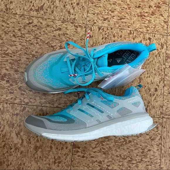 NWT Adidas x Packer x Solebox Energy Boost Tennis Shoes Blue Running