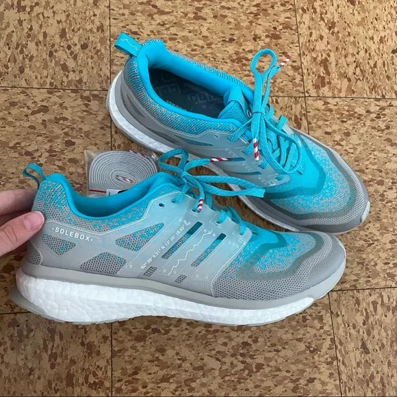 NWT Adidas x Packer x Solebox Energy Boost Tennis Shoes Blue Running