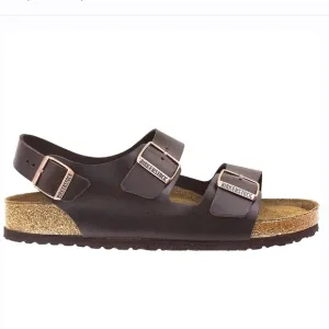 NWT Birkenstock Milano Men’s Leather Sandals - Brown-Euro Size 45, US size 12