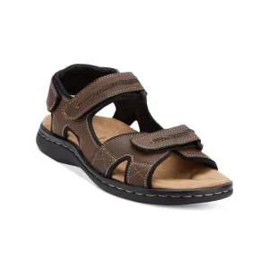 NWT DOCKERS Mens Brown Cut Out Newpage River Open Toe Sandals Shoes 10 M