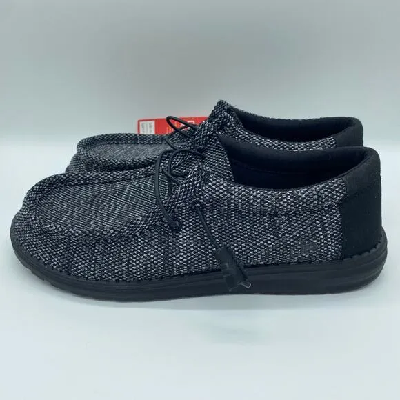 NWT Hey Dude Men's size 8 / Women's size 10 Wally Sox Slip-On Shoes Carbon Gray