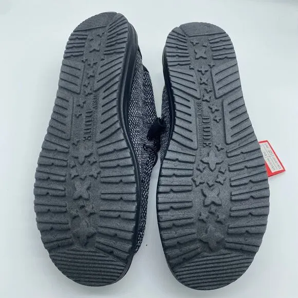 NWT Hey Dude Men's size 8 / Women's size 10 Wally Sox Slip-On Shoes Carbon Gray