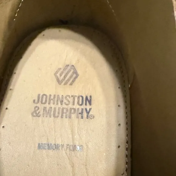 NWT Johnston &amp; Murphy Men's Calder  Leather Shoes Mahogany size 12