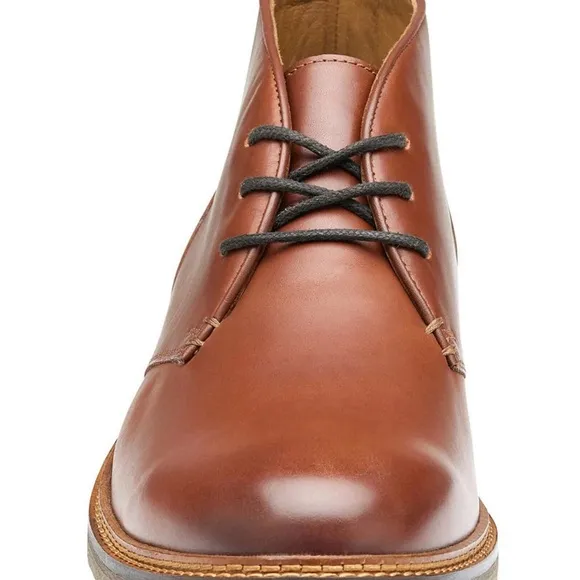 NWT Johnston &amp; Murphy Men's Calder  Leather Shoes Mahogany size 12