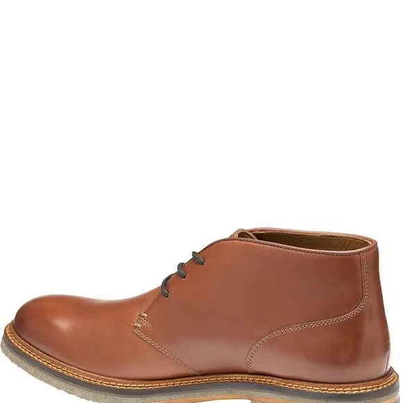 NWT Johnston &amp; Murphy Men's Calder  Leather Shoes Mahogany size 12