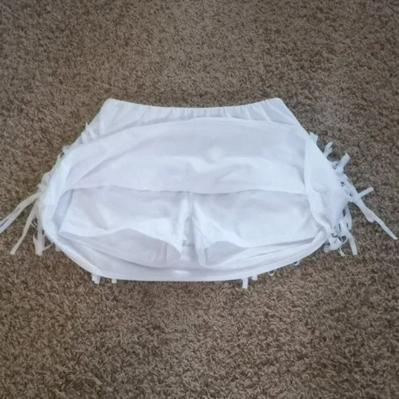 Nwt Lucky In Love Fringe Tennis Skirt Skort Shorts S Small