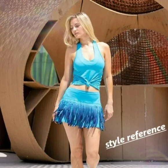 Nwt Lucky In Love Fringe Tennis Skirt Skort Shorts S Small