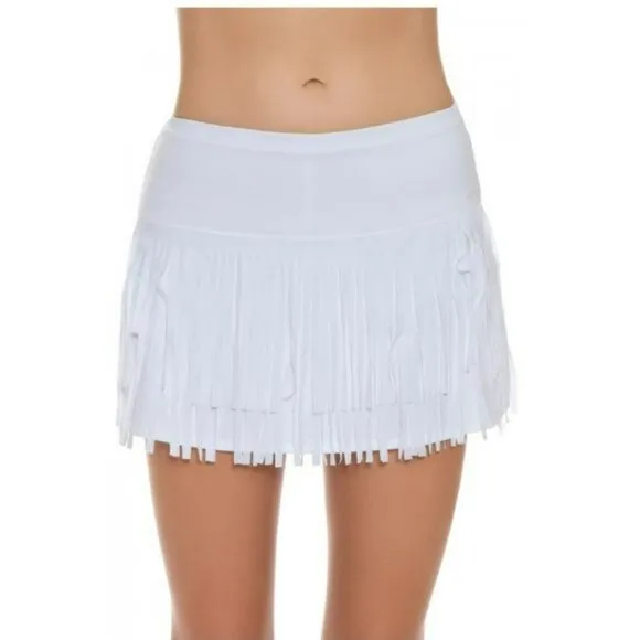 Nwt Lucky In Love Fringe Tennis Skirt Skort Shorts S Small