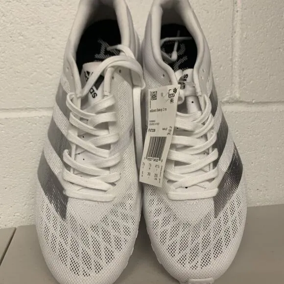 NWT NEW Adidas Running  White Mens Shoes Size 8 adizero Bekoji 2 m FV7336
