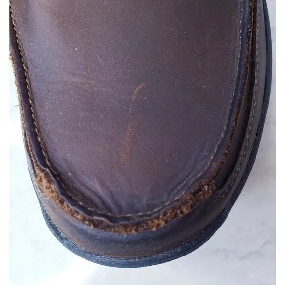 NWT SKECHERS Superior-Gains Moc Toe Slip On Shoes 63697 Leather Men's 12 XWide