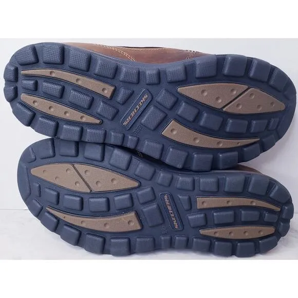 NWT SKECHERS Superior-Gains Moc Toe Slip On Shoes 63697 Leather Men's 12 XWide