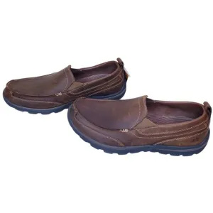 NWT SKECHERS Superior-Gains Moc Toe Slip On Shoes 63697 Leather Men's 12 XWide
