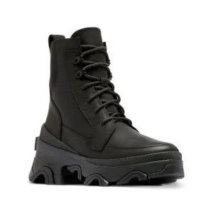 NWT SOREL Womens Black 1-1/2&quot; Platform Pull-Tab Brex Boots Shoes 9.5