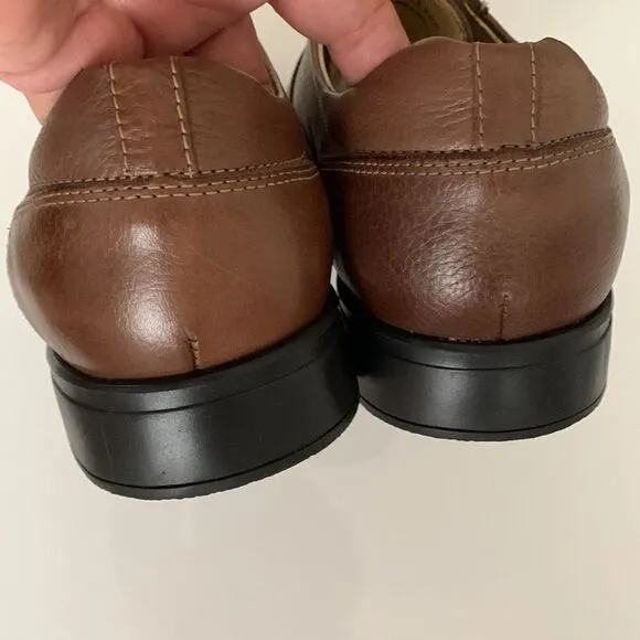 NWT Studio Belvedere Bay Bridge Leather Brown Lace Up Dress Shoes Men’s Size 11