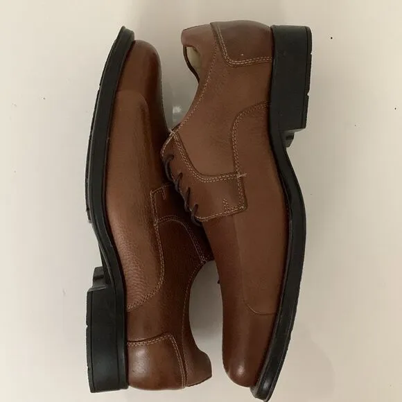 NWT Studio Belvedere Bay Bridge Leather Brown Lace Up Dress Shoes Men’s Size 11