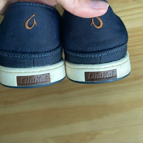 OluKai Kahu Navy Blue Slip On Shoes