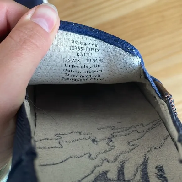 OluKai Kahu Navy Blue Slip On Shoes