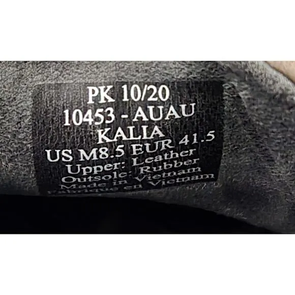 OluKai Mens Kalia Leather Slip-On Shoes Grey Size 8.5 US Slip-On Comfort Travel