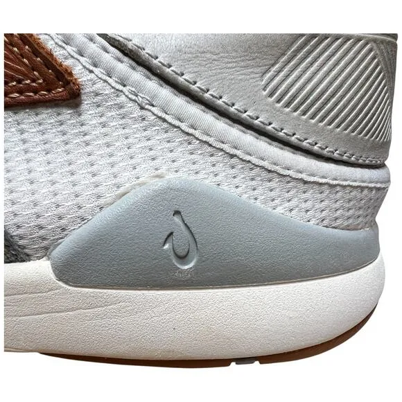 OLUKAI Mio Lī Men's Size 12 Athletic Shoes Mist Grey/Poi Lightweight Sneakers