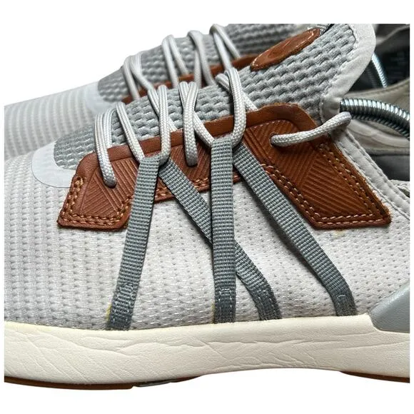 OLUKAI Mio Lī Men's Size 12 Athletic Shoes Mist Grey/Poi Lightweight Sneakers
