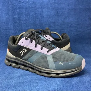 On Cloud cloudrunner mens running shoes size 10.5 US black/blue/purple pre owned