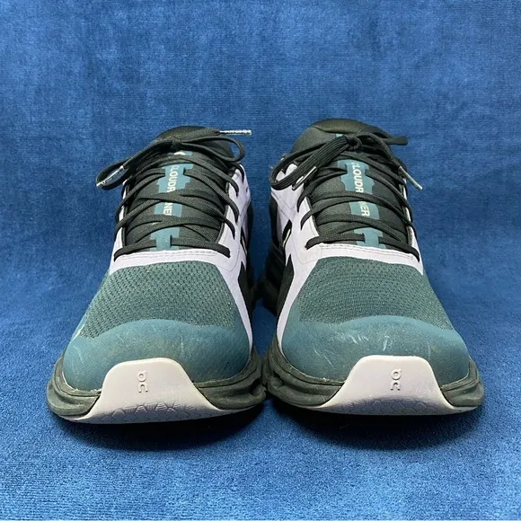On Cloud cloudrunner mens running shoes size 10.5 US black/blue/purple pre owned