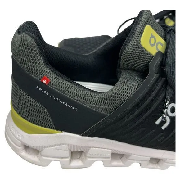 ON CLOUD Cloudswift Running Shoes Magnet‎ Black Citron Size 13