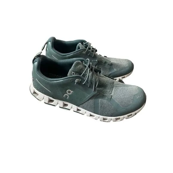 ON Cloud Mens Olive Green Terry Running Sneakers Shoes Size 10