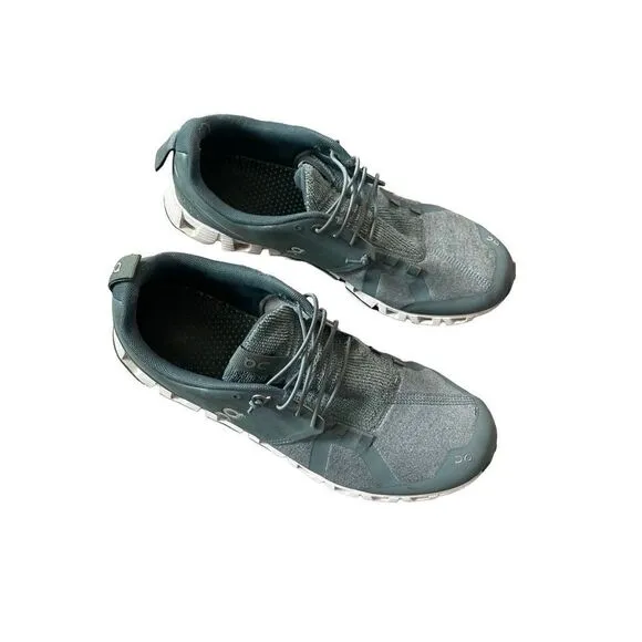 ON Cloud Mens Olive Green Terry Running Sneakers Shoes Size 10